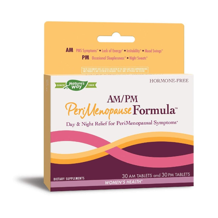 Nature's Way AM/PM PeriMenopause Formula - Hormone - Free Day & Night Relief, 30 AM & 30 PM Tablets - The Oasis of Health