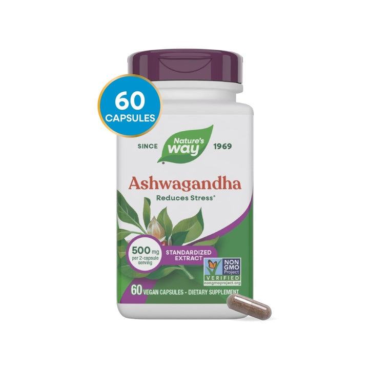 Nature's Way Ashwagandha 60 Vcaps - 15387 - 2 Pack - The Oasis of Health