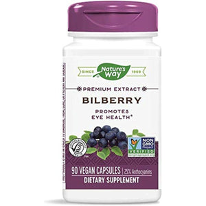 Nature's Way Bilberry Extract 90 Vcaps - 3 Pack - The Oasis of Health