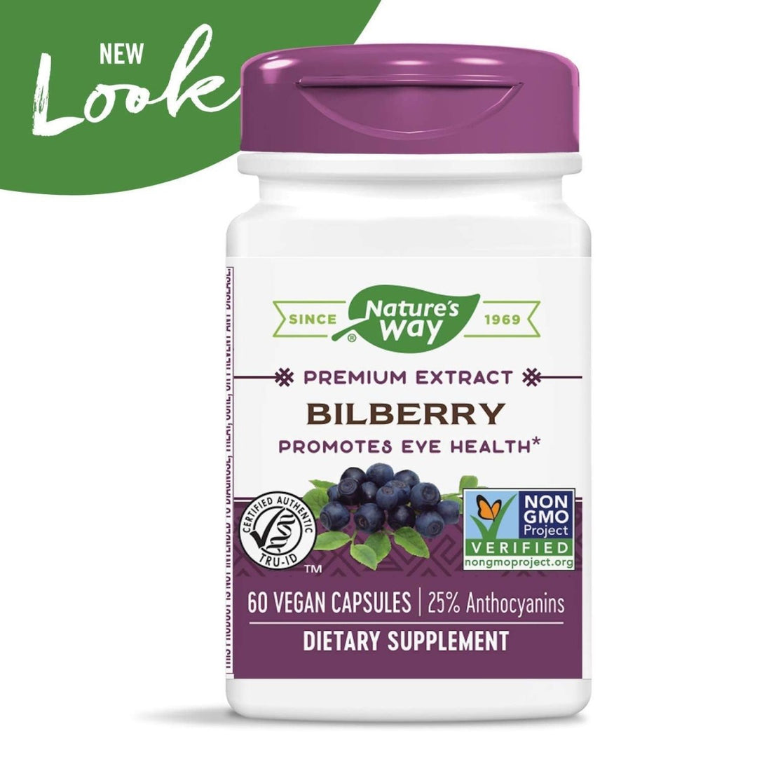 Nature's Way Bilberry Standardized - 60 VegCaps - The Oasis of Health