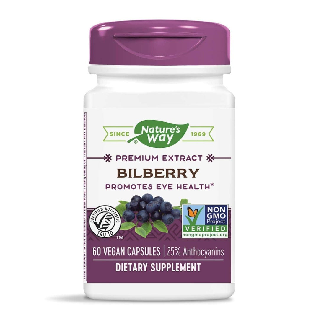 Nature's Way Bilberry Standardized - 60 VegCaps - The Oasis of Health
