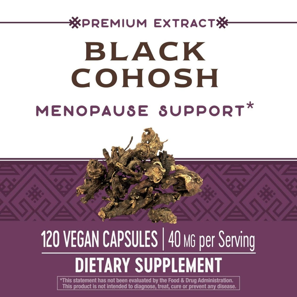 Nature's Way Black Cohosh - 40mg per Serving - Non - GMO - Gluten - Free - 120 Capsules - The Oasis of Health
