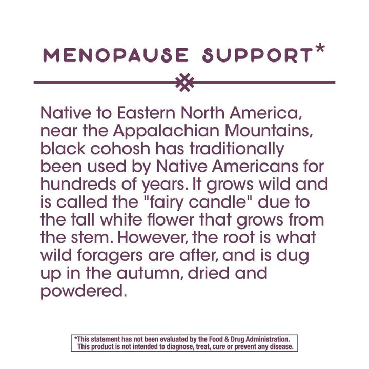 Nature's Way Black Cohosh - 40mg per Serving - Non - GMO - Gluten - Free - 120 Capsules - The Oasis of Health