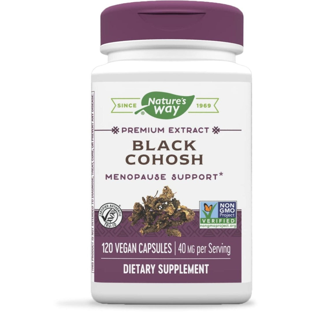 Nature's Way Black Cohosh - 40mg per Serving - Non - GMO - Gluten - Free - 120 Capsules - The Oasis of Health
