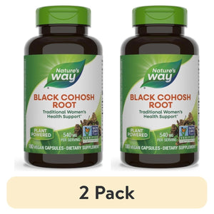 Nature's Way Black Cohosh Root 180 Vcaps - 2 Pack - The Oasis of Health