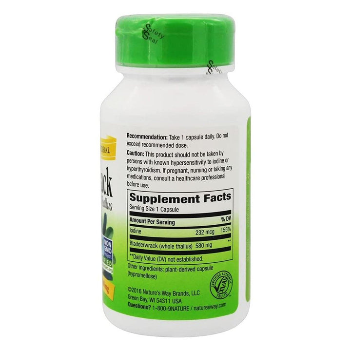 Nature's Way Bladderwrack, 100 Capsules - The Oasis of Health