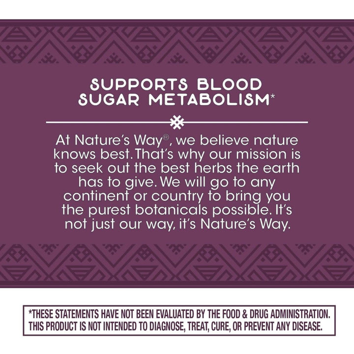 Nature's Way Blood Sugar Manager, 90 capsules - The Oasis of Health