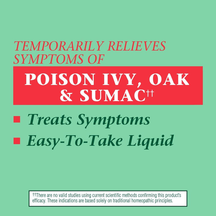 Nature's Way Boericke & Tafel Oral Ivy Liquid, Poison Ivy & Oak Treatment**, Relieves Itching & Burning**, 1 Fl. Oz - The Oasis of Health
