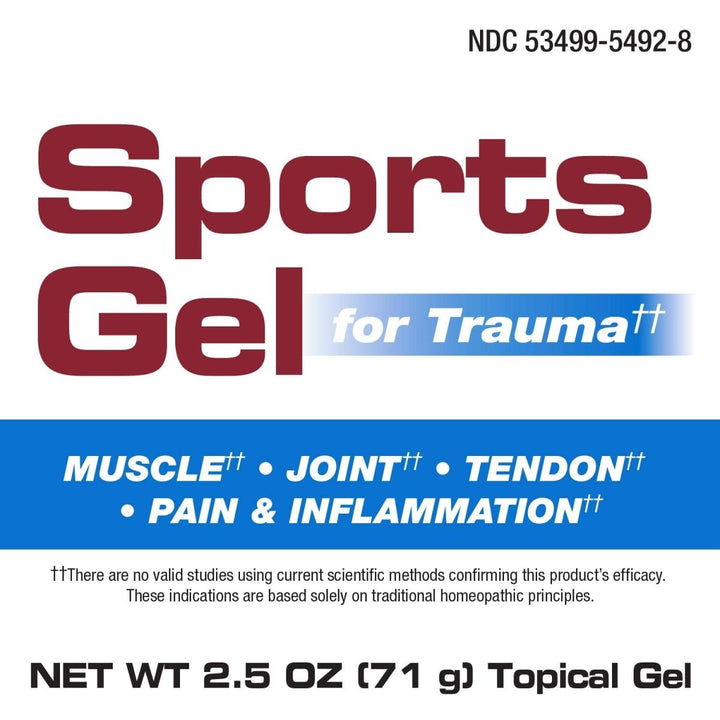 Nature's Way Boericke & Tafel Sports Gel, Relief for Deep Muscle, Joint, Tendon, & Back Pain and Inflammation, Homeopathic, 2.5 oz - The Oasis of Health