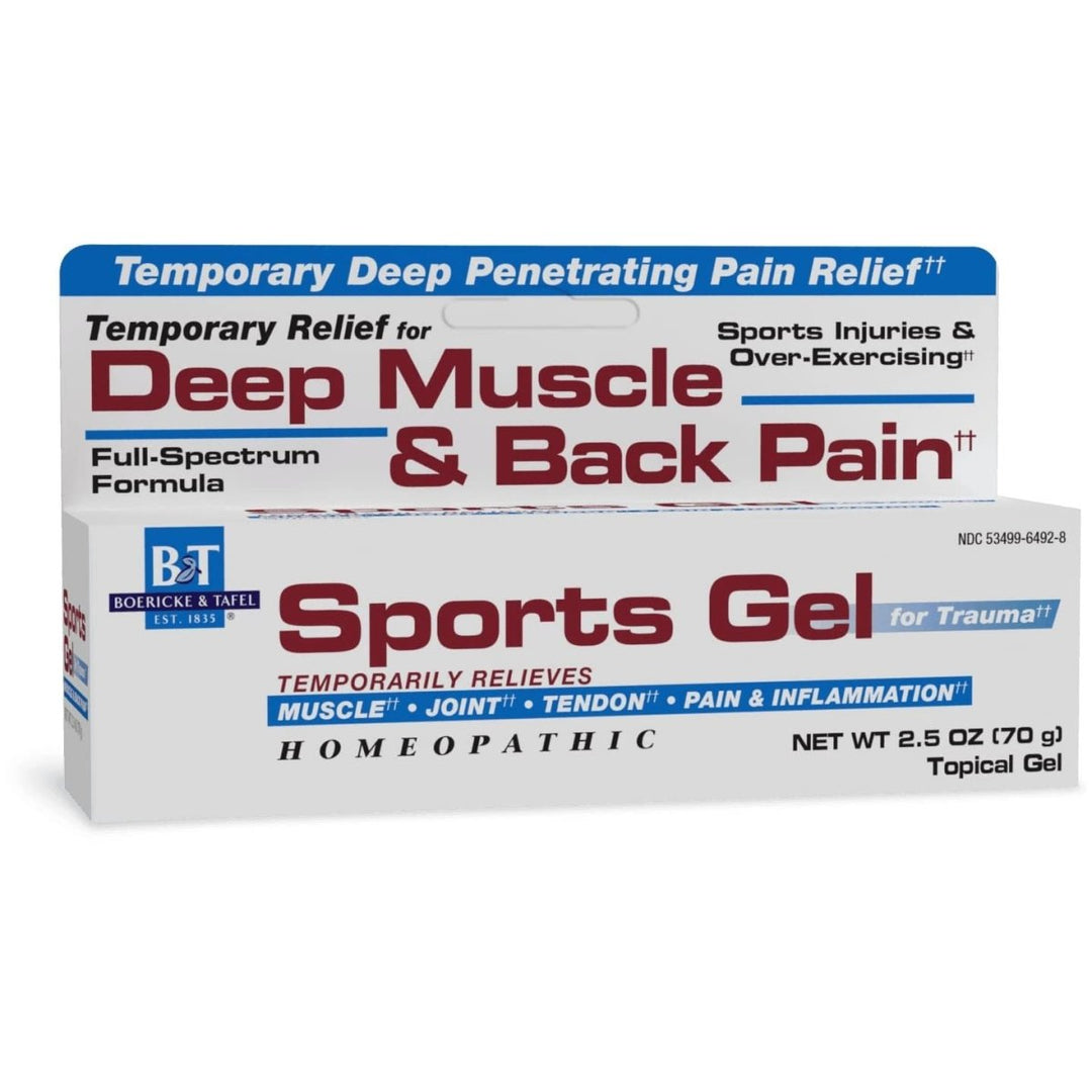 Nature's Way Boericke & Tafel Sports Gel, Relief for Deep Muscle, Joint, Tendon, & Back Pain and Inflammation, Homeopathic, 2.5 oz - The Oasis of Health