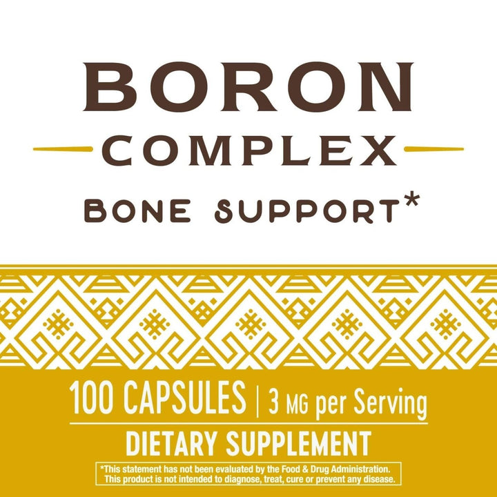 Nature's Way Boron Complex Capsules - Essential Mineral for Bone Health and More - 100 Capsules - The Oasis of Health