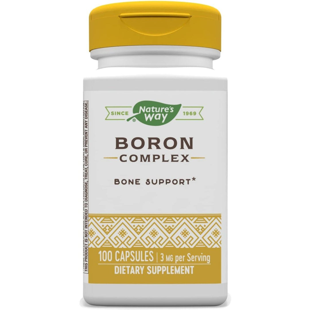 Nature's Way Boron Complex Capsules - Essential Mineral for Bone Health and More - 100 Capsules - The Oasis of Health