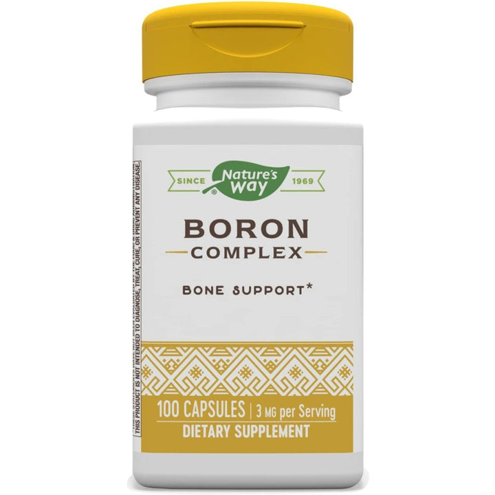 Nature's Way Boron Complex Capsules - Essential Mineral for Bone Health and More - 100 Capsules - The Oasis of Health