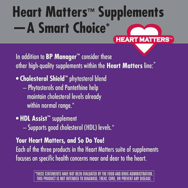 Nature's Way BP Manager? Supports Healthy Blood Pressure, 90 Count - The Oasis of Health