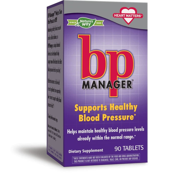 Nature's Way BP Manager? Supports Healthy Blood Pressure, 90 Count - The Oasis of Health