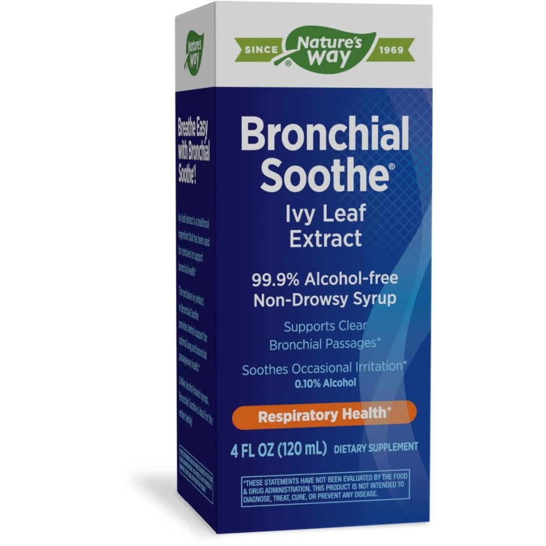 Nature's Way Bronchial Soothe Ivy Leaf 99.9% Alcohol - free Non - Drowsy Syrup, 120 ML (4 Fl Oz.) - The Oasis of Health