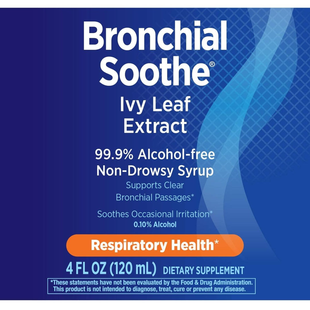 Nature's Way Bronchial Soothe Ivy Leaf 99.9% Alcohol - free Non - Drowsy Syrup, 120 ML (4 Fl Oz.) - The Oasis of Health
