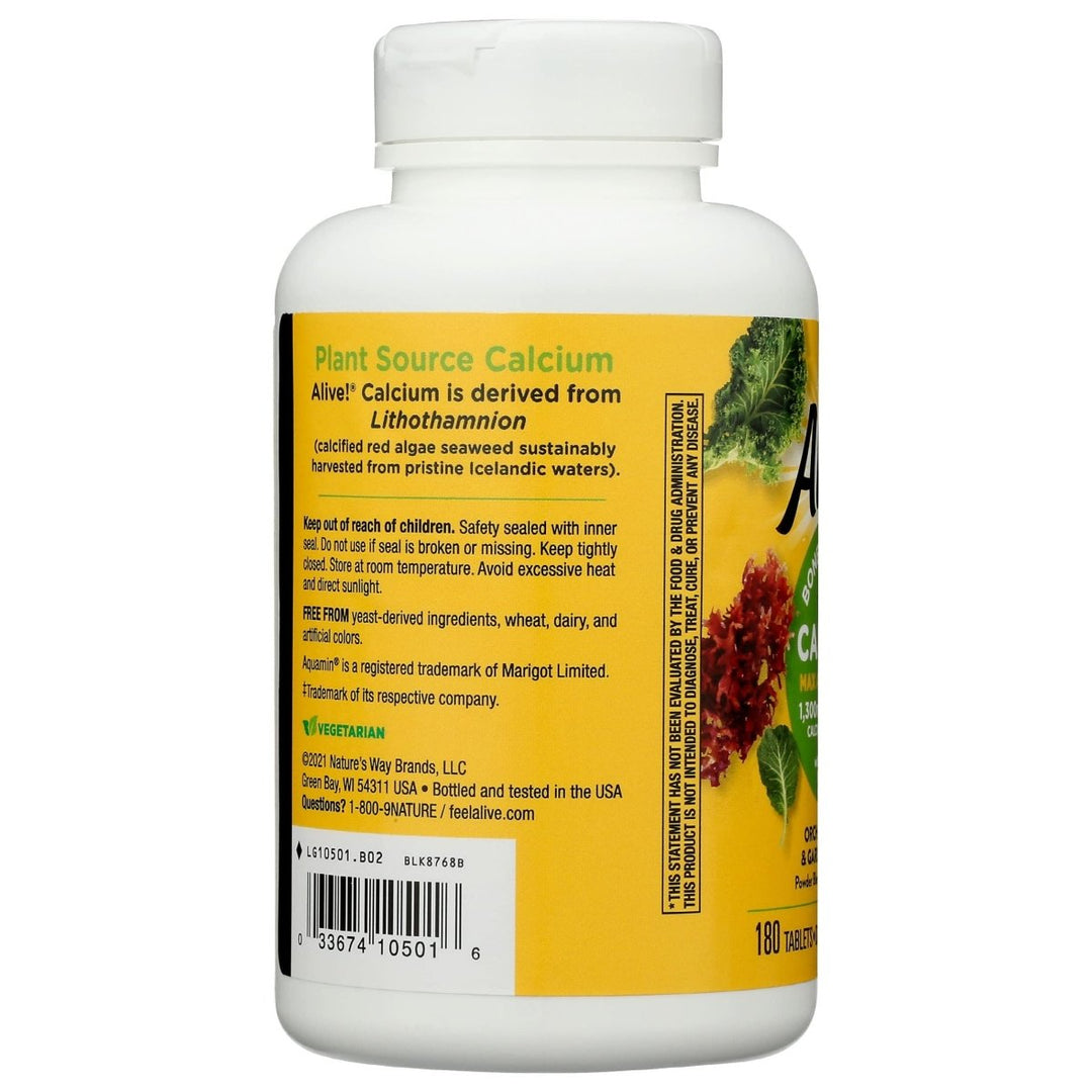 Nature's Way, Calcium Alive Bonus Pack, 180 Tablets - The Oasis of Health