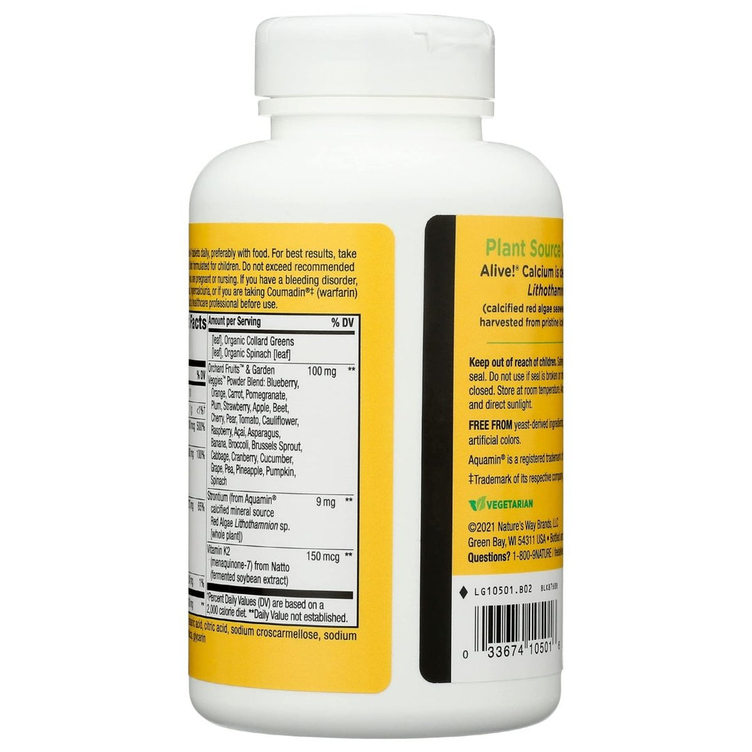 Nature's Way, Calcium Alive Bonus Pack, 180 Tablets - The Oasis of Health