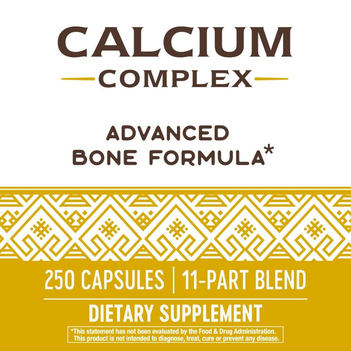 Nature's Way Calcium Complex Advanced Bone Formula, Helps Maintain Normal Bone Density and Development*, 250 Capsules - The Oasis of Health
