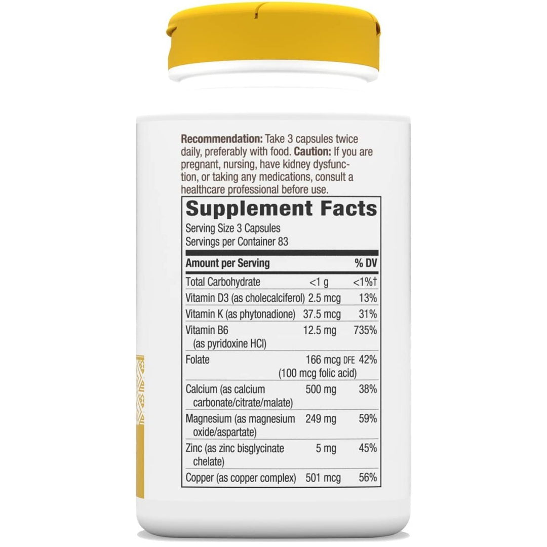 Nature's Way Calcium Complex Advanced Bone Formula, Helps Maintain Normal Bone Density and Development*, 250 Capsules - The Oasis of Health