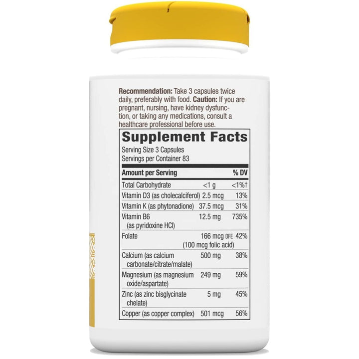 Nature's Way Calcium Complex Advanced Bone Formula, Helps Maintain Normal Bone Density and Development*, 250 Capsules - The Oasis of Health