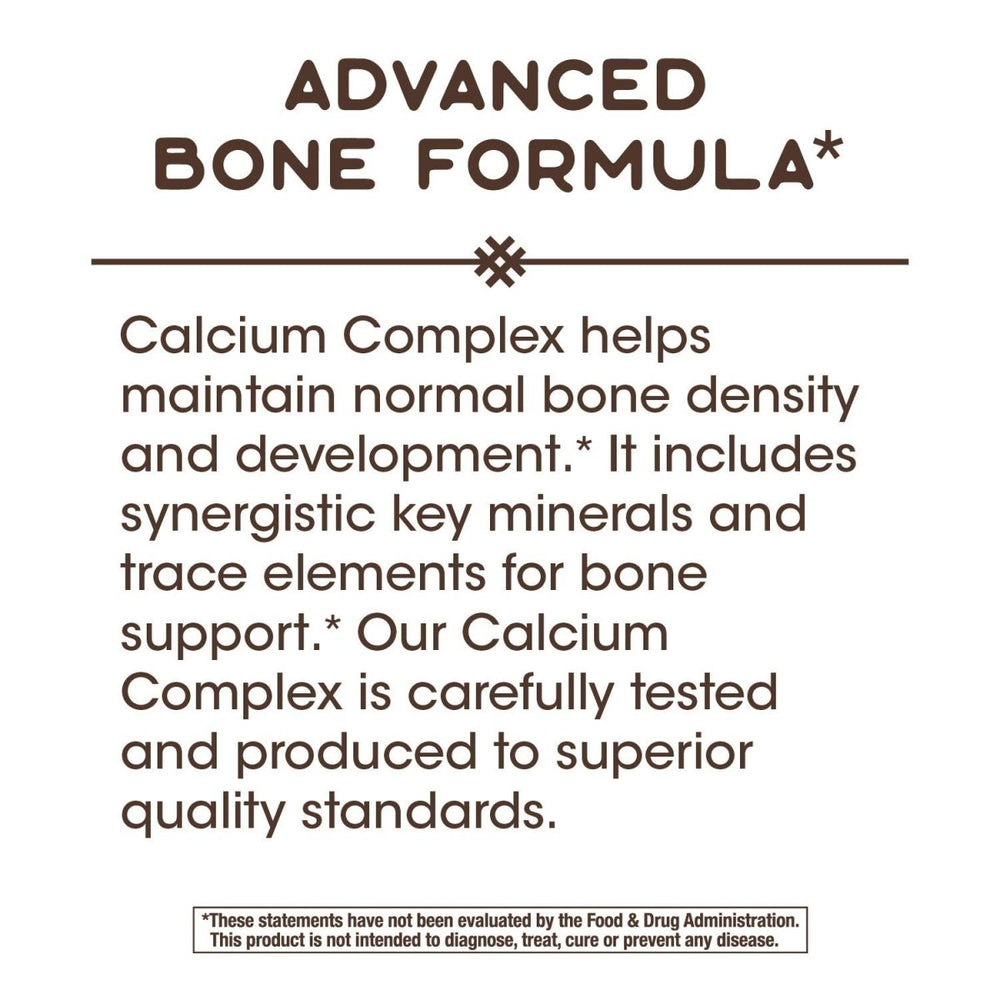 Nature's Way Calcium Complex Advanced Bone Formula, Helps Maintain Normal Bone Density and Development*, 250 Capsules - The Oasis of Health