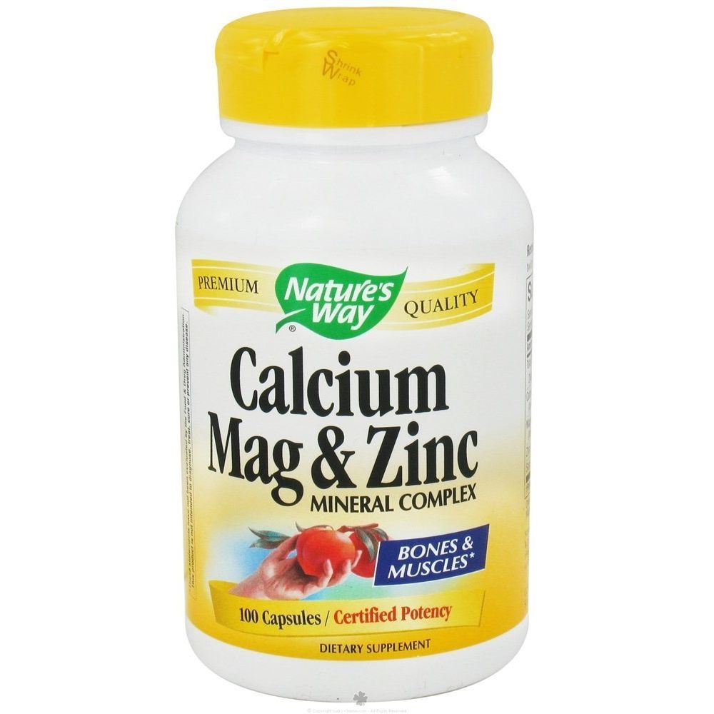 Nature'S Way Calcium Magnesium & Zinc 100 Cap - The Oasis of Health