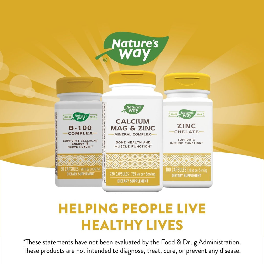 Nature's Way Calcium Magnesium & Zinc 250 Capsules - The Oasis of Health
