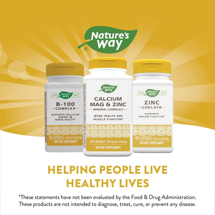 Nature's Way Calcium Magnesium & Zinc 250 Capsules - The Oasis of Health