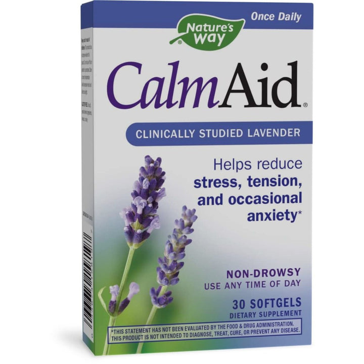 Nature's Way CalmAid, Non - Drowsy, Clinically Studied Lavender Supplement Helps Reduce Tension/Stress* - The Oasis of Health