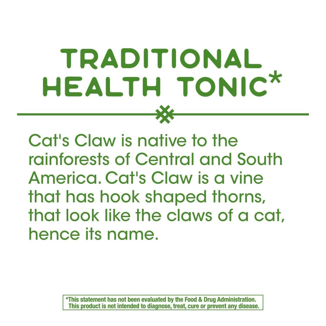 Nature's Way Cat?s Claw Bark, Traditional Health Tonic*, 1,455mg per serving, 100 Capsules - The Oasis of Health