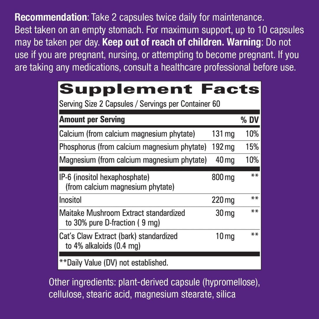 Nature's Way Cell Fort? MAX3 IP - 6 & Inositol with Maitake & Cat's Claw, Immune Support and Natural Killer - Cell Activity*,120 Capsules - The Oasis of Health