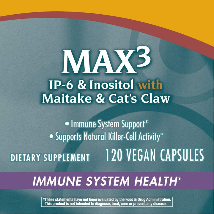 Nature's Way Cell Fort? MAX3 IP - 6 & Inositol with Maitake & Cat's Claw, Immune Support and Natural Killer - Cell Activity*,120 Capsules - The Oasis of Health
