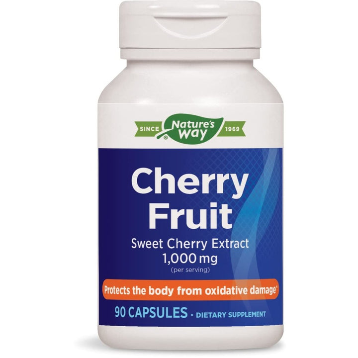 Nature's Way Cherry Fruit, Supports Antioxidant Pathways*, 1,000 mg Per Serving, 90 Capsules - The Oasis of Health