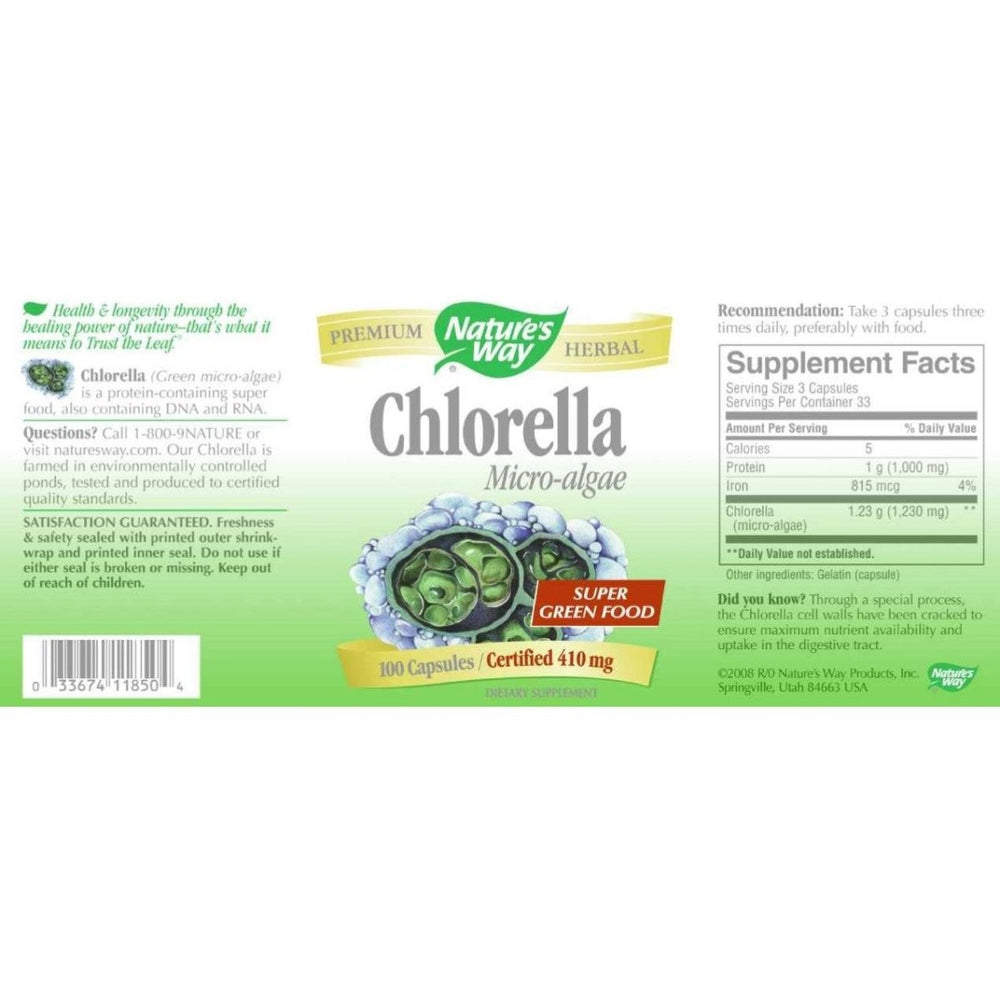 NATURE'S WAY Chlorella, 0.15 Pounds - The Oasis of Health