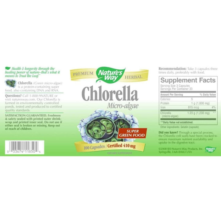 NATURE'S WAY Chlorella, 0.15 Pounds - The Oasis of Health