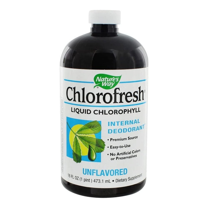Nature's Way Chlorofresh Liquid Chlorophyll Internal Deodorant, unflavored 16 oz - The Oasis of Health