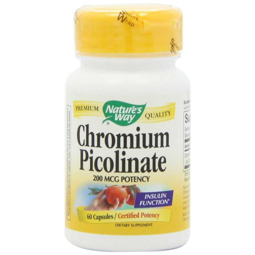 Nature's Way Chromium Picolinate 200mcg 60 Capsule - The Oasis of Health