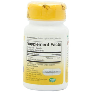 Nature's Way Chromium Picolinate 200mcg 60 Capsule - The Oasis of Health