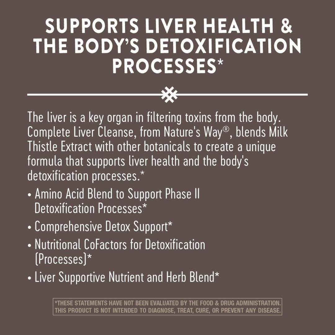 Nature's Way Complete Liver Cleanse, Supports Liver Health*, 84 Capsules - The Oasis of Health