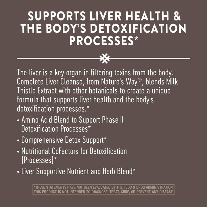 Nature's Way Complete Liver Cleanse, Supports Liver Health*, 84 Capsules - The Oasis of Health