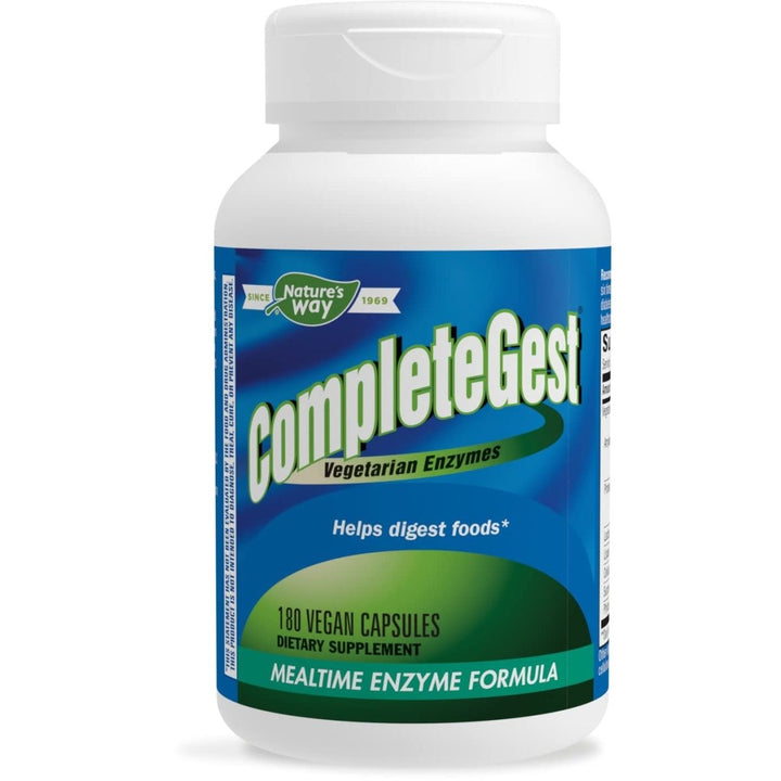Nature?s Way CompleteGest Vegan Enzymes, 180 Capsules (Pack of 2) - The Oasis of Health