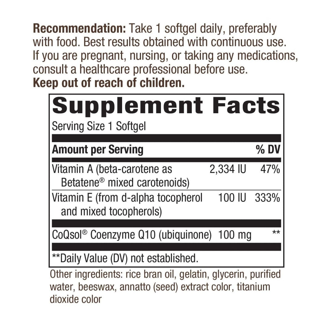 Nature's Way CoQ10 100 mg - The Oasis of Health