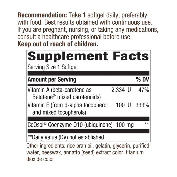 Nature's Way CoQ10 100 mg - The Oasis of Health