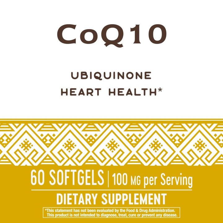 Nature's Way CoQ10, Ubiquinone, Heart Health*, 60 Softgels - The Oasis of Health