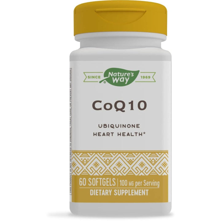 Nature's Way CoQ10, Ubiquinone, Heart Health*, 60 Softgels - The Oasis of Health