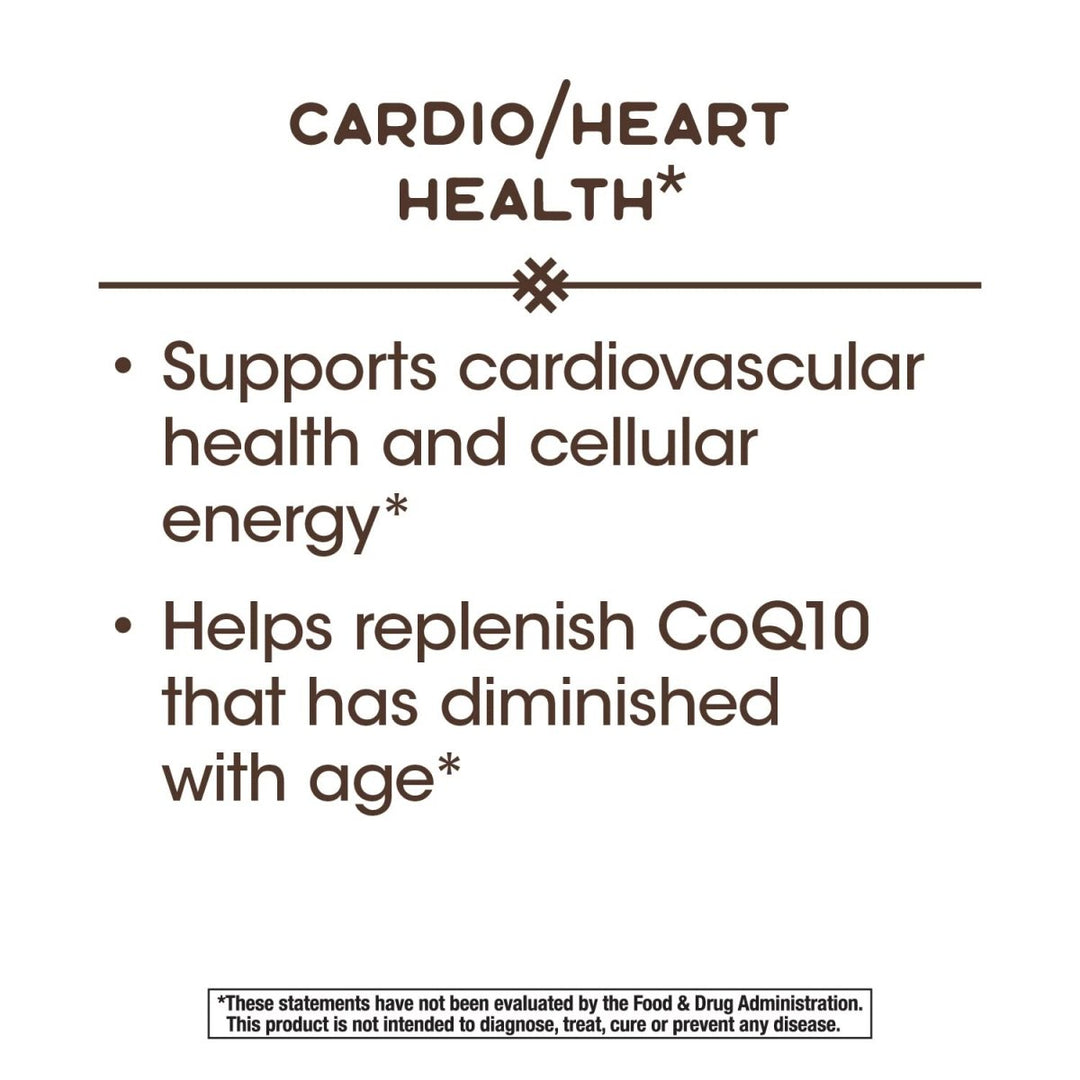 Nature's Way CoQ10, Ubiquinone, Heart Health*, 60 Softgels - The Oasis of Health
