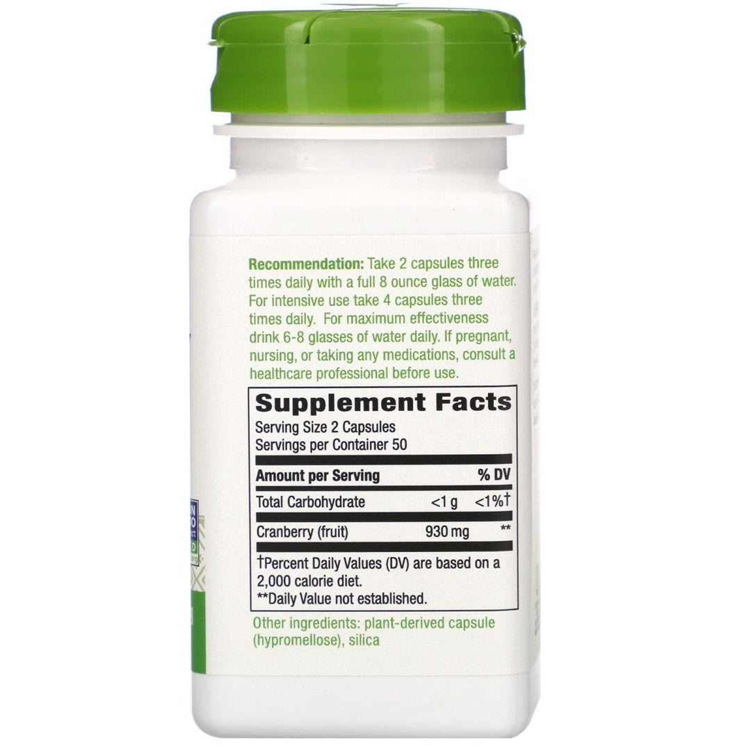 Nature's Way Cranberry Fruit, 465 Mg, 100 Cap - The Oasis of Health