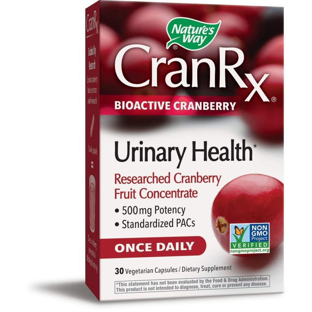 Nature's Way CranRx BioActive Cranberry Urinary Health 500 mg potency, Once Daily, 30 VCaps - The Oasis of Health